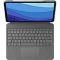 Logitech Combo Touch for iPad Pro 12.9'' - UK - Tastatur & Folio sæt - Engelsk - UK - Grå