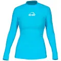 IQ-UV Uv 300 Slim Fit Dame Rash Guard Med Lange ærmer