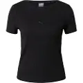 Puma Her Ribbed Slim T-shirt Med Korte ærmer