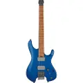 Ibanez Q52 Q Series Headless Guitar Laser Blue Matte - Ex Demo