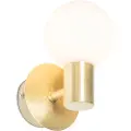 QAZQA Moderne væglampe guld IP44 - Cederic Up
