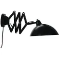 Dyberg Larsen - Væglampe Futura foldbar arm - Sort - Væglamper - - Homeroom