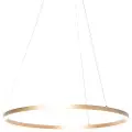 QAZQA Design hængelampe guld 80 cm inkl. LED 3-trins dæmpbar - Anello
