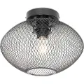 QAZQA Industriel loftslampe sort - Molly