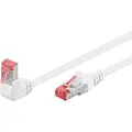 Goobay LAN CAT 6 S/FTP - 90° - Hvid - 1 meter