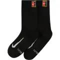 Nike NikeCourt Multiplier Cushioned-tennis-crewstrømper (2 par) - sort