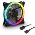 Sharkoon SHARK Blades PWM RGB - Kabinet køler - 120mm - Sort