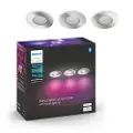 Philips Hue Xamento Indbygningsspot til badeværelse - Krom - 3-Pak
