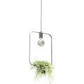 QAZQA Moderne pendellampe sort med glas rektangulær - Roslini