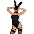 Obsessive OB7008 Sexy Bunny - forførende kanin kostume (sort) - L/XL