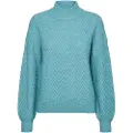 Vero Moda Ella Striktrøje Med Høj Hals