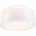 QAZQA Moderne loftslampe hvid 50 cm 3-lys - Drum Duo