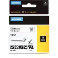 Dymo Tape Rhinopro Vinyl 12mm Sort/hvid