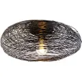 QAZQA Design loftslampe sort oval - Sarella