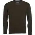 Barbour Barbourtil mænd. MKN0341 Essential V Sweater grøn (XXL), Casual, Bomuld