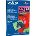 Brother Fotopapir Glossy A3 20 ark 260g BP71GA3 Modsvarer: N/A