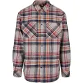 Urban Classics Heavy Curved Oversized Checked Skjorte Med Lange ærmer