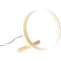 QAZQA Design bordlampe messing inkl. LED 3-trins dæmpbar - Navara