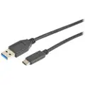 Prokord Usb-kabel 0.5m. Usb A Usb C Sort