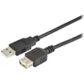 Prokord Usb-kabel 2m. Usb A Usb A Sort