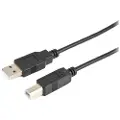 Prokord Usb-kabel 3m. Usb A Usb B Sort