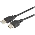 Prokord Usb-kabel 0.5m. Usb A Usb A Sort