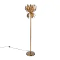 QAZQA Vintage gulvlampe guld - Botanica Simplo
