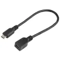 Prokord Usb-adapter 0.2m. Micro-usb B Mini-usb B Sort