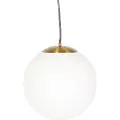 QAZQA Smart skandinavisk pendellampe guld med opalglas 40 cm inkl. WiFi A60 - Ball 40