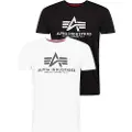 Alpha industries Basic T-shirt Med Korte ærmer 2 Enheder