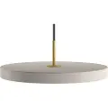 UMAGE Hængelampe ASTERIA 43 cm, hvid / gylden, aluminum, Umage