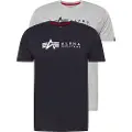 Alpha industries Label 2 Pack T-shirt Med Korte ærmer