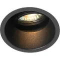 QAZQA Moderne indbygget spotlight sort roterbar og vippelig - Alloy