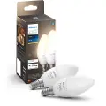 Philips Hue White E14 B39 Kertepære - 2-Pak