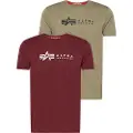 Alpha industries Label 2 Pack T-shirt Med Korte ærmer