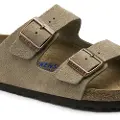 Birkenstock Birkenstocktil kvinder. 951301 Sandaler i læder Arizona Soft brown (38), Brun, Fast, Ingen, Casual