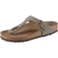 Birkenstock Birkenstocktil mænd. 43391 Grå Gizeh Birko-Flor-sandaler (46), Fast, Ingen, Casual