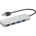 Sandberg 4-Port USB 3.0 Hub USB hub - USB 3.0 - 4 ports - Sølv