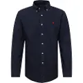 Ralph Lauren Polo Ralph Laurentil mænd. 710772290002 Custom Fit Oxford skjorte navy (S), Casual, Bomuld, Lange ærmer, Blå