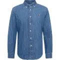 Ralph Lauren Polo Ralph Laurentil mænd. 710792043001 Custom Fit denim skjorte blå (XL), Casual, Bomuld, Lange ærmer