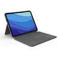 Logitech Combo Touch tablet with keyboard for iPad Pro 11'' (1/2/3rd gen.) - Tastatur & Folio sæt - Nordisk - Grå