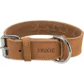 Trixie Leather Oiled Rustic Heartbeat Hundehalsbånd