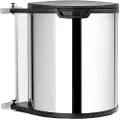 Brabantia Indbygget affaldsspand 15 l, skinnende stål, Brabantia