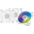 Arctic P12 PWM PST A-RGB - 3-pack value pack - Kabinet køler - 120mm - Hvid med RGB - 24 dBA