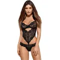Obsessive Alluria - blomster blonde body (sort)