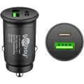 Goobay USB-oplader til cigaretudtag med USB-C PD og USB-A QC3.0