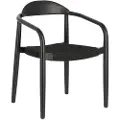 Kave Home - Stol med armlæn Nina, 4-pak - Sort - Spisestole - - Homeroom