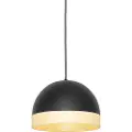 QAZQA Oriental Pendellampe sort med rattan 30 cm - Magna Rotan