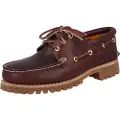 Timberland Timberlandtil mænd. TB0500096481 Bådsko i læder Authentics 3 Eye Classic maroon (40 W), Fast, Blonder, Casual, Rødbrun