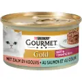 Gourmet Gold Smagfuldt Tårn Duo med laks og sej vådfoder til katte (85 g)